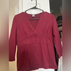 Ann Taylor Maroon Shirt